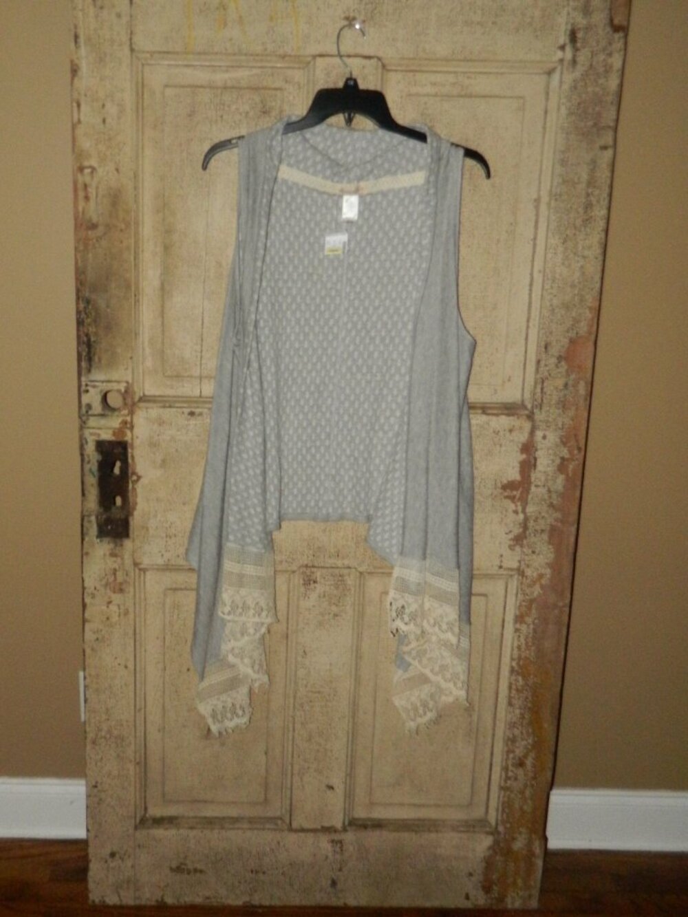 Memory Lane by Scrapbook Open Front Lace Cardigan Sz XL (F-40)